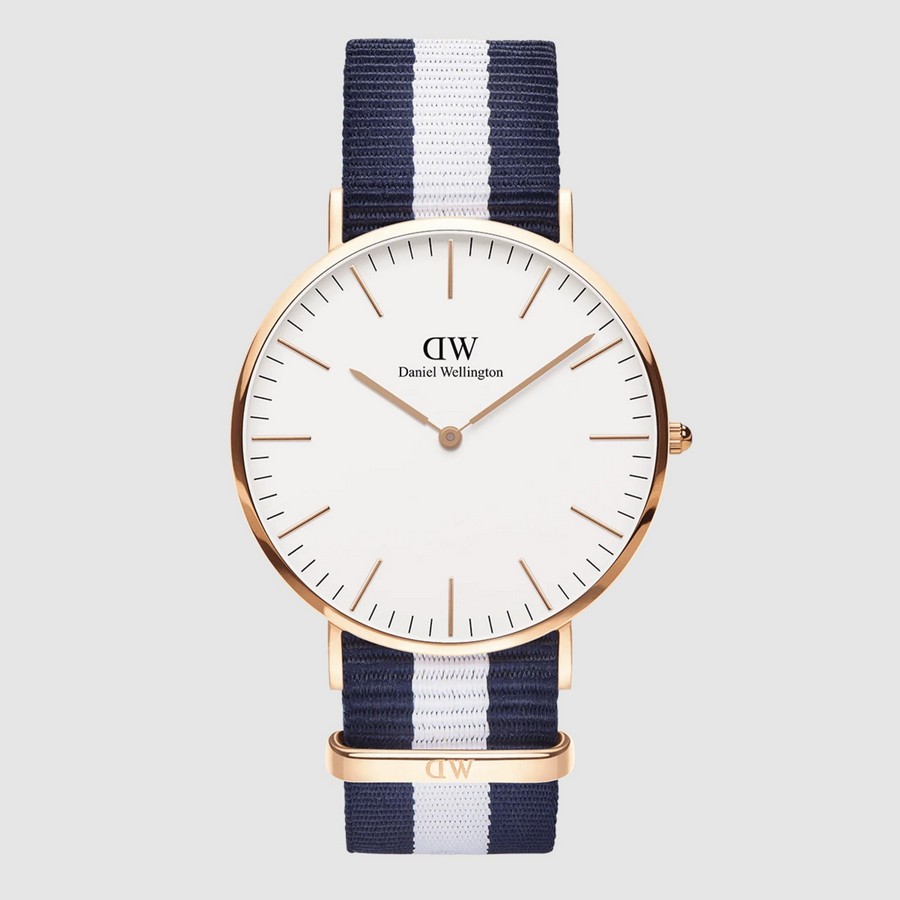 Đồng Hồ Dw Daniel Wallington Classic Glasgow Nam Trắng Xanh Vàng